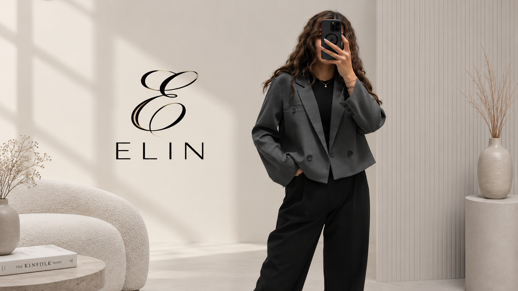 کت و شلوار زنانه مشکی ELIN WEAR | الین ویر